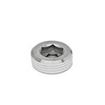 Threaded Plugs with Conical Thread, Stainless Steel