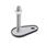 GN 43 Pieds de machine, inox, avec patte de fixation en forme de goutte Type (base): D1 - avec sous-couche en caoutchouc, clipsé, noir
Version (vis): UK - avec écrou, douille hexagonale en haut, clé plate en bas