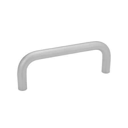GN 425.3 Cabinet U-Handles, Steel, without Thread, for Welding 