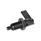 GN 721 Cam Action Indexing Plungers, Steel, without Locking Function, with 180° Limit Stop Type: RAK - Right-hand lock, with lock nut