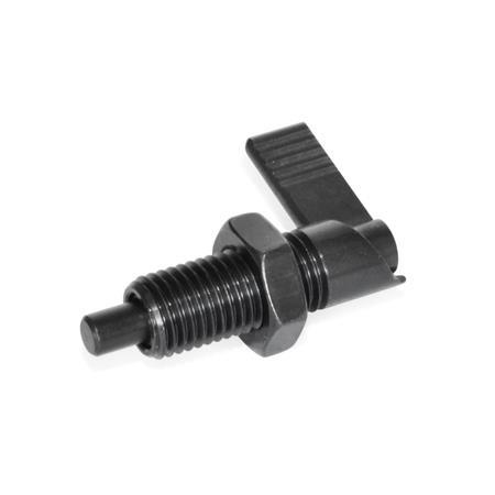 Cam Action Indexing Plungers GN 721: Steel, without Locking Function, with 180° Limit Stop