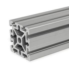GN 10b Aluminum Profiles, b-Modular System, with Open Slots on All Sides, Profile Type Heavy Profile size: B-909010S<br />Finish: N - Anodized, natural color