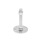 GN 44 Piedini di livellamento, acciaio INOX AISI 316 L Tipo (base): B0 - Senza disco antiscivolo, con 2 fori di montaggio
Versione (vite): SK - Con dado, esagono esterno in basso