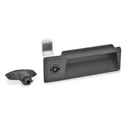 GN 731.2 (PR-CH / LPR) Latches with Gripping Tray, with Latch Arm Steel ...