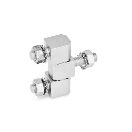 GN 129.5 Hinges, Stainless Steel, Consisting of Three Parts Material: A4 - Stainless steel