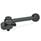 GN 918.2 Clamping Bolts, Steel, Downward Clamping, with Threaded Bolt Type: GV - With ball lever, straight (serration)
Clamping direction: R - By clockwise rotation (drawn version)