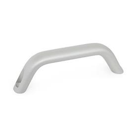 GN 565.3 Bügelgriffe, Aluminium Form: B - Montage von der Bedienseite<br />Oberfläche: EL - eloxiert, naturfarben
