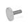GN 653.10 Manopole zigrinate piatte, acciaio INOX, con perno in ottone / plastica Materiale (vite): NI - Acciaio INOX
Materiale (perno): KU - Plastica, poliacetale (POM)