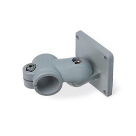 GN 282.10 Swivel Clamp Connector Joints, Plastic Color: GR - Gray, RAL 7040, matt finish<br />x<sub>1</sub>: 75