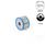 GN 6226 Distanziali, acciaio INOX, Hygienic Design Tipo: A1 - Foro passante
Materiale (anello di tenuta): E - EPDM