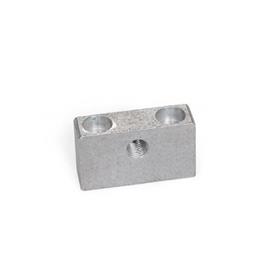 GN 828 Bearing Blocks, for Adjusting Screws GN 827, Aluminum Type: A - With thread, mounting from above