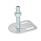 GN 42 Leveling Feet, Steel, with Fixing Lug, Rectangular Shape Type (Base): G0 - Without rubber pad, with 2 slotted holes
Version (Screw): UK - With nut, hex socket at the top and wrench flat at the bottom