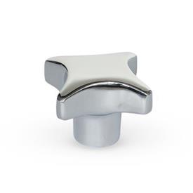 GN 6335 Stainless Steel Hand Knobs, AISI 316 Type: E - With threaded blind bore