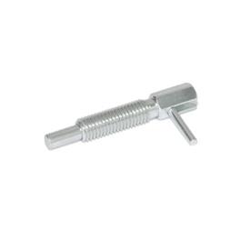 GN 7017 Indexing Plungers, Steel Type: C - With rest position, without lock nut<br />Material: ST - Steel