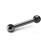 DIN 6337 Ball Levers, Steel Type: M - Straight lever with threaded bore