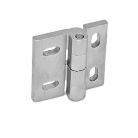 GN 235 Hinges, Stainless Steel , Adjustable Material: NI - Stainless steel<br />Type: HB - Vertically and horizontally adjustable<br />Finish: GS - Matte shot-blasted finish