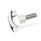 GN 6335.5 Boutons à main, aluminium, goujon fileté inox Finition: AP - poli