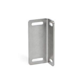 GN 4490.1 Mounting Plates, For Ball Housings of Ball Catches GN 4490, Stainless Steel Type: L - L-shaped<br />Identification no.: 1 - Short