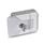 GN 936 Slam Latches, with and without Lock Type: SCL - With key (same lock)
Color: SR - Silver, RAL 9006, textured finish