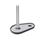 GN 43 Leveling Feet, Stainless Steel, with Fixing Lug, Drop Shape Type (Base): D1 - With rubber pad, clipped on, black
Version (Screw): S - Without nut, external hex at the bottom