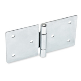 GN 136 Sheet Metal Hinges, Horizontally Elongated Material: ST - Steel<br />Type: B - With through-holes<br />Width: l1 (b) - on both sides elongated