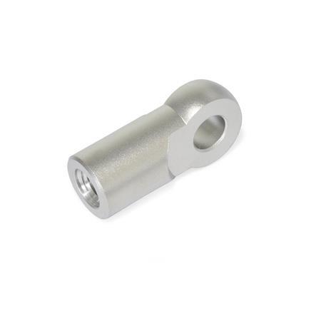 Elementi articolati GN 752: per teste a forcella GN 751 / GN 751.1 / GN 754, acciaio INOX