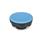 GN 636 Sterngriffe, Kunststoff Form: E - mit Gewinde-Sackloch
Farbe: DBL - blau, RAL 5024, matt