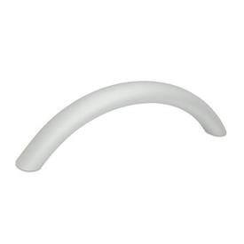 GN 565.4 Arch Handles, Aluminum Type: A - Mounting from the back (threaded blind bore)<br />Finish: EL - Anodized, natural color
