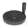 GN 323 Volantini a disco, alluminio, nero, rivestimento con polveri Codice foro alesato: K - Con sede per chiavetta DIN 6885-1 P9
Tipo: R - Con impugnatura girevole