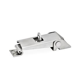 GN 831 Toggle Latches, Steel / Stainless Steel Material: NI - Stainless steel<br />Type: SV - For safety with padlock<br />Identification No.: 1 - Long type