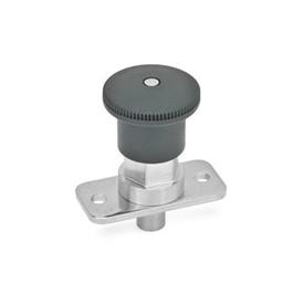 GN 822.9 Stainless Steel Mini Indexing Plungers, with and without Rest Position Type: C - with rest position, with plastic knob