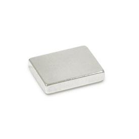 GN 55.4 Raw Magnets, Neodymium, Iron, Boron, Block-Shaped Material of the magnet: ND - NdFeB