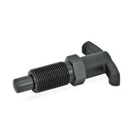 GN 817.4 Indexing Plungers with T-Handle Type: B - without rest position, without lock nut