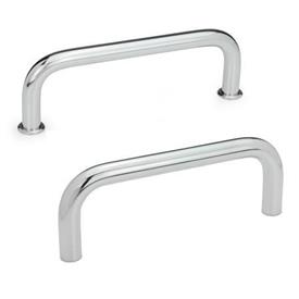 GN 425 Cabinet U-Handles, Steel Material: ST - Steel<br />Finish: CR - Chrome plated