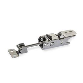 GN 761 Toggle Latches, Steel / Stainless Steel, without Lock Mechanism Type: T - Latch bolt with T-head, with catch<br />Material: NI - Stainless steel