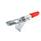 GN 851.2 Latch Type Toggle Clamps, Steel, for Pulling Action Type: T4 - With square U-bolt, with catch