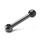 DIN 6337 Ball Levers, Steel Type: N - Angled lever with threaded bore