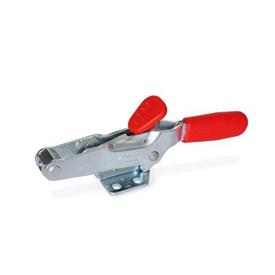 GN 850.2 Latch Type Toggle Clamps, with Safety Hook, for Pulling Action Type: TF - Without draw axle, without catch
