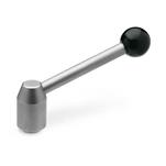 Adjustable Tension Levers, with Threaded Insert, Stainless Steel