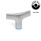 GN 5064 Maniglie a T, acciaio INOX, Hygienic Design Finitura: MT - finitura matte (Ra < 0,8 µm)
Materiale (anello di tenuta): E - EPDM