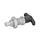 GN 817.4 Indexing Plungers, Stainless Steel, with T-handle Material: NI - Stainless steel
Type: BK - Without rest position, with lock nut