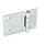 GN 136 Sheet Metal Hinges, Horizontally Elongated Material: ST - Steel
Type: C - With countersunk holes
Width: l1 (e) - on one side elongated