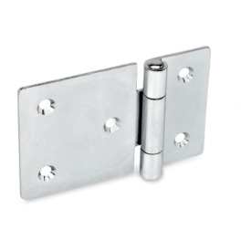 GN 136 Sheet Metal Hinges, Horizontally Elongated Material: ST - Steel<br />Type: C - With countersunk holes<br />Width: l1 (e) - on one side elongated