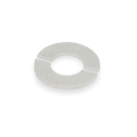 GN 7072.30 Rondelle di smorzamento, elastomero, per anelli di bloccaggio scomponibili 
