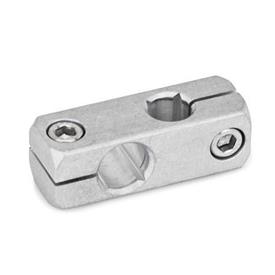 GN 474 Noix de serrage orthogonales, aluminium Finition: MT - mate, baratté