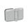 GN 938 Bisagras, Zamac, para paneles (paneles de puerta) Material: ZD - Zamac
Acabado: SR - Plateado, RAL 9006, acabado texturado