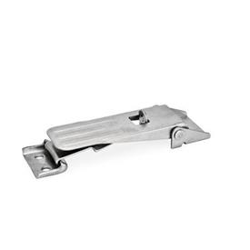 GN 821 Toggle Latches, Steel / Stainless Steel Type: SV - For safety with padlock<br />Material: NI - Stainless steel<br />Identification No.: 1 - Long type