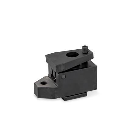 Side Clamps GN 9190.2: Steel, with Clamping Thread and Support