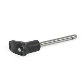 GN 113.30 Ball Lock Pins, Titanium Type: L - With L-Handle