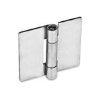 Stainless Steel Sheet Metal Hinges, Square or Vertically Elongated